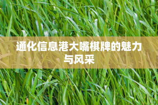 通化信息港大嘴棋牌的魅力与风采图片