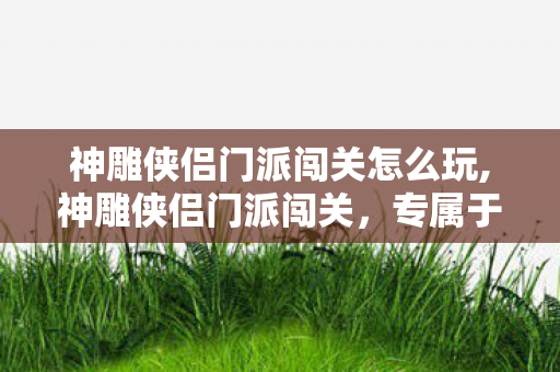 神雕侠侣门派闯关怎么玩,神雕侠侣门派闯关,专属于江湖侠士的每周热血之约 神雕侠侣门派闯关怎么玩,神雕侠侣门派闯关,专属于江湖侠士的每周热血之约