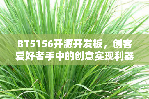 BT5156开源开发板,创客爱好者手中的创意实现利器 BT5156开源开发板,创客爱好者手中的创意实现利器