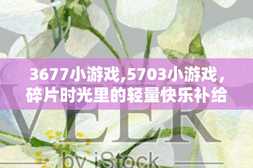 3677小游戏,5703小游戏，碎片时光里的轻量快乐补给站