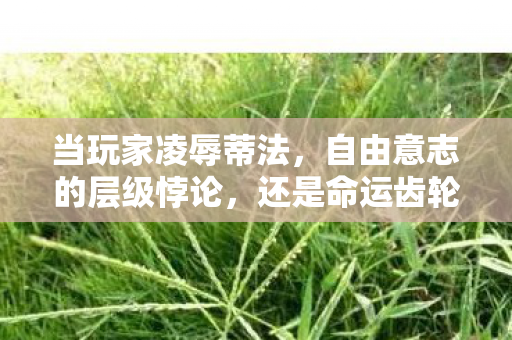 当玩家凌辱蒂法,自由意志的层级悖论,还是命运齿轮的灵魂震颤? 当玩家凌辱蒂法,自由意志的层级悖论,还是命运齿轮的灵魂震颤?