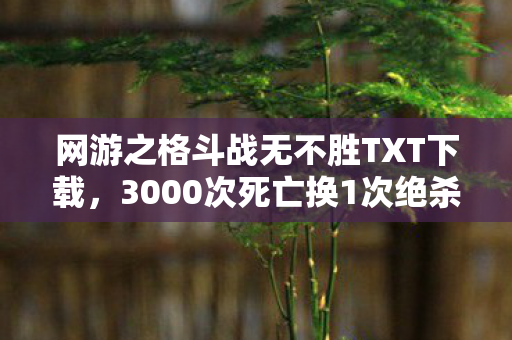 网游之格斗战无不胜TXT下载，3000次死亡换1次绝杀！当全服第一突然删号，背后藏着格斗网游的致命真相
