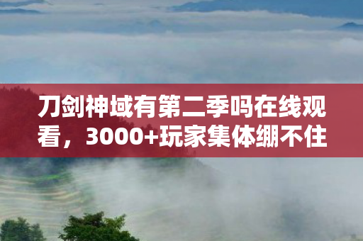 刀剑神域有第二季吗在线观看，3000+玩家集体绷不住！刀剑神域第二季疑云竟让网吧键盘集体湿透？