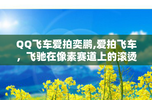 QQ飞车爱拍奕鹏,爱拍飞车,飞驰在像素赛道上的滚烫青春 QQ飞车爱拍奕鹏,爱拍飞车,飞驰在像素赛道上的滚烫青春