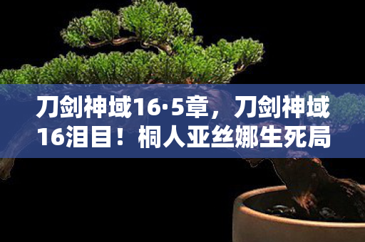刀剑神域16·5章，刀剑神域16泪目！桐人亚丝娜生死局，这波操作让我破防了！