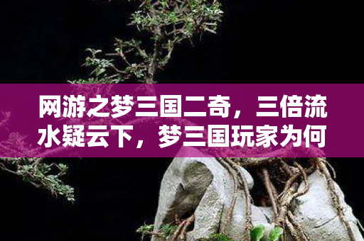 网游之梦三国二奇，三倍流水疑云下，梦三国玩家为何集体心寒？