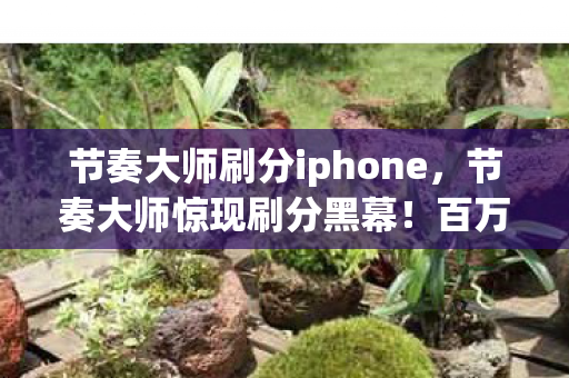 节奏大师刷分iphone，节奏大师惊现刷分黑幕！百万金额背后隐情曝光，吓一跳！
