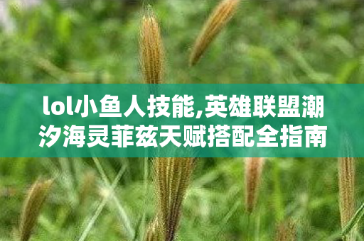 lol小鱼人技能,英雄联盟潮汐海灵菲兹天赋搭配全指南,适配不同对局的上分思路 lol小鱼人技能,英雄联盟潮汐海灵菲兹天赋搭配全指南,适配不同对局的上分思路