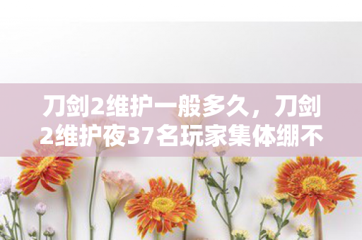 刀剑2维护一般多久,刀剑2维护夜37名玩家集体绷不住!网吧角落疑现神秘消失的维护公告 刀剑2维护一般多久,刀剑2维护夜37名玩家集体绷不住!网吧角落疑现神秘消失的维护公告
