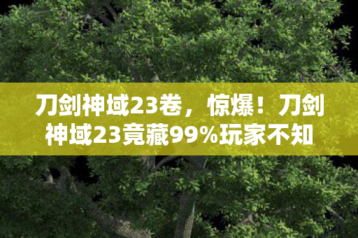 刀剑神域23卷,惊爆!刀剑神域23竟藏99%玩家不知的致命危机? 刀剑神域23卷,惊爆!刀剑神域23竟藏99%玩家不知的致命危机?