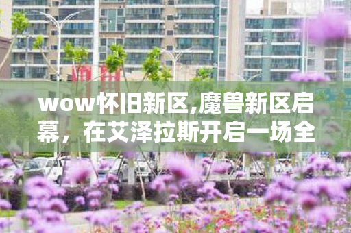 wow怀旧新区,魔兽新区启幕，在艾泽拉斯开启一场全新的逐风之旅