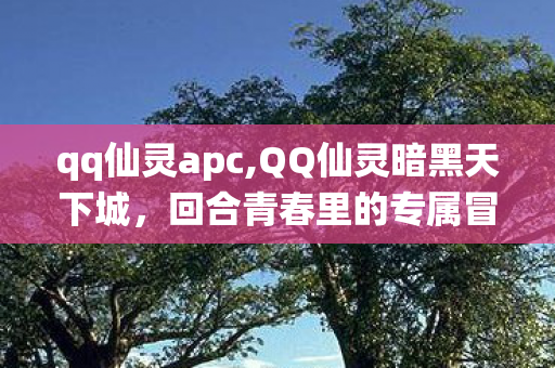 qq仙灵apc,QQ仙灵暗黑天下城，回合青春里的专属冒险记忆