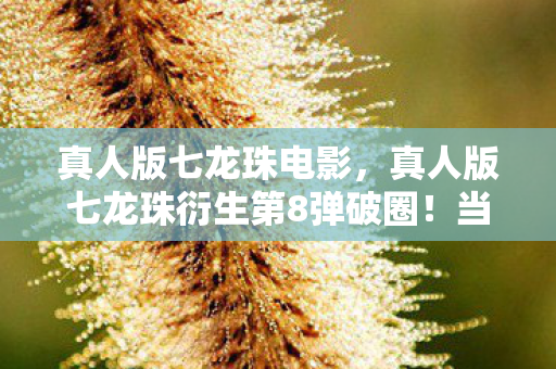 真人版七龙珠电影，真人版七龙珠衍生第8弹破圈！当二次元撞进三次元，这波操作意想不到！