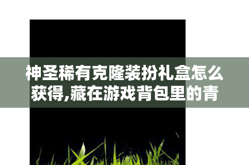 神圣稀有克隆装扮礼盒怎么获得,藏在游戏背包里的青春印记，神圣稀有克隆装扮礼盒的专属回忆