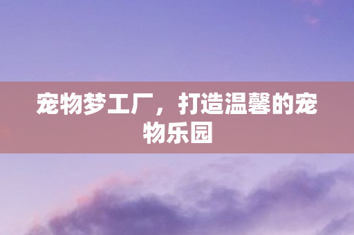打造温馨的宠物乐园图片