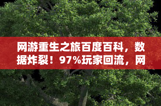 网游重生之旅百度百科,数据炸裂!97%玩家回流,网游重生竟撬动千亿级市场新蓝海 网游重生之旅百度百科,数据炸裂!97%玩家回流,网游重生竟撬动千亿级市场新蓝海