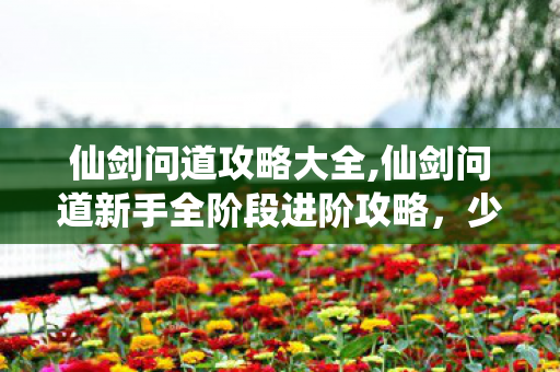 仙剑问道攻略大全,仙剑问道新手全阶段进阶攻略，少走弯路解锁完整修仙乐趣
