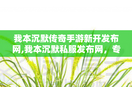我本沉默传奇手游新开发布网,我本沉默私服发布网,专属于老传奇玩家的情怀聚合阵地 我本沉默传奇手游新开发布网,我本沉默私服发布网,专属于老传奇玩家的情怀聚合阵地