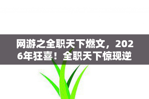 网游之全职天下燃文，2026年狂喜！全职天下惊现逆天设定，玩家集体沸腾为哪般？