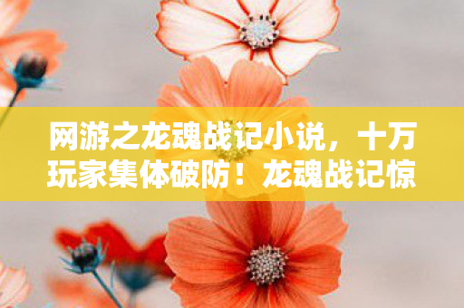 网游之龙魂战记小说，十万玩家集体破防！龙魂战记惊现消失的第三服务器谜团