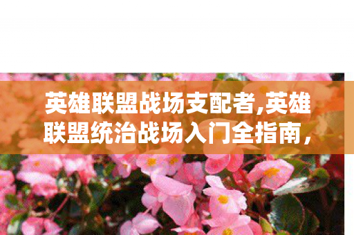 英雄联盟战场支配者,英雄联盟统治战场入门全指南,快节奏据点攻防玩法详解 英雄联盟战场支配者,英雄联盟统治战场入门全指南,快节奏据点攻防玩法详解