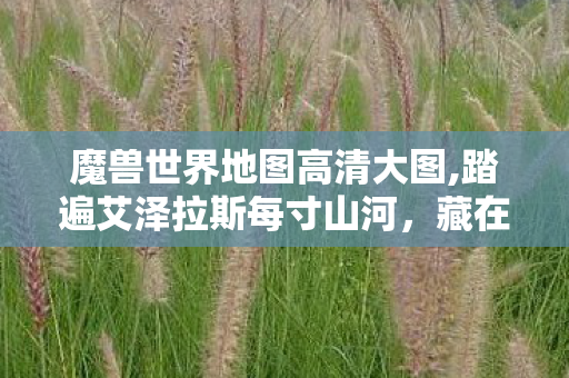 魔兽世界地图高清大图,踏遍艾泽拉斯每寸山河,藏在魔兽世界地图里的专属记忆 魔兽世界地图高清大图,踏遍艾泽拉斯每寸山河,藏在魔兽世界地图里的专属记忆