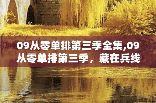 09从零单排第三季全集,09从零单排第三季,藏在兵线里的旧时光回响 09从零单排第三季全集,09从零单排第三季,藏在兵线里的旧时光回响