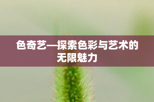 探索色彩与艺术的无限魅力图片