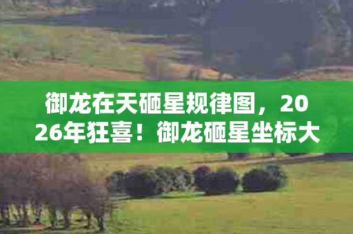 御龙在天砸星规律图,2026年狂喜!御龙砸星坐标大揭秘,隐藏玄机等你探? 御龙在天砸星规律图,2026年狂喜!御龙砸星坐标大揭秘,隐藏玄机等你探?