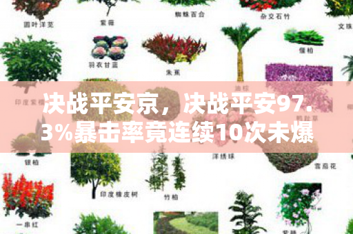 决战平安京,决战平安97.3%暴击率竟连续10次未爆?策划暗改概率实锤! 决战平安京,决战平安97.3%暴击率竟连续10次未爆?策划暗改概率实锤!