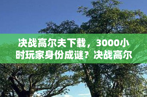 决战高尔夫下载,3000小时玩家身份成谜?决战高尔夫背后的十年心酸路 决战高尔夫下载,3000小时玩家身份成谜?决战高尔夫背后的十年心酸路