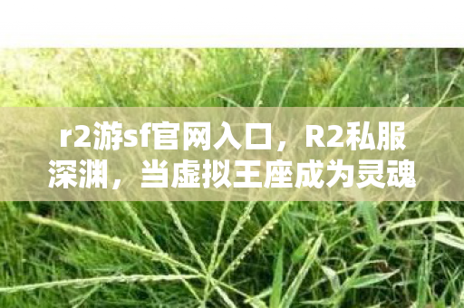 r2游sf官网入口,R2私服深渊,当虚拟王座成为灵魂审判庭的悖论囚笼 r2游sf官网入口,R2私服深渊,当虚拟王座成为灵魂审判庭的悖论囚笼