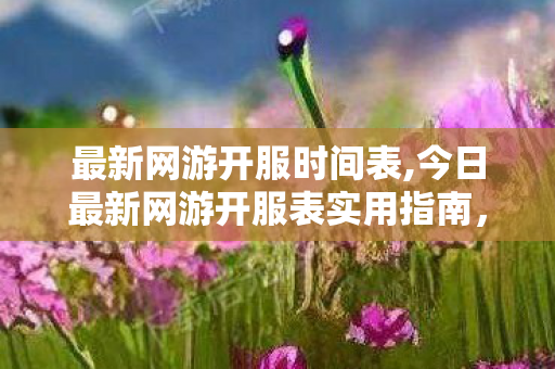 最新网游开服时间表,今日最新网游开服表实用指南，找到适配你的全新游戏闯荡起点