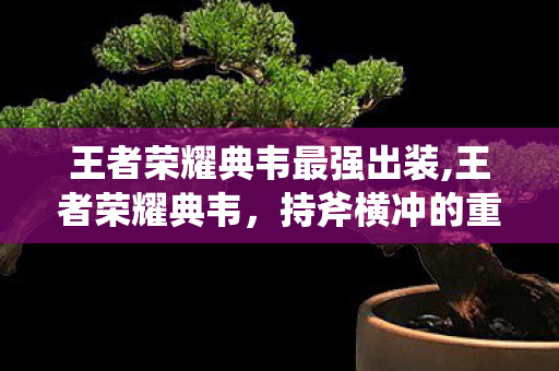 王者荣耀典韦最强出装,王者荣耀典韦，持斧横冲的重装猛士，新手友好的排位上分利器