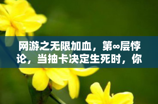 网游之无限加血，第∞层悖论，当抽卡决定生死时，你的灵魂究竟属于谁？
