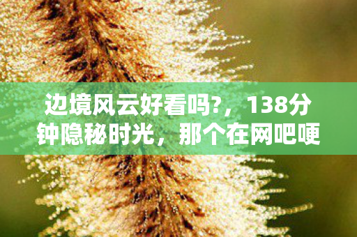 边境风云好看吗?，138分钟隐秘时光，那个在网吧哽咽着通关的边境少年