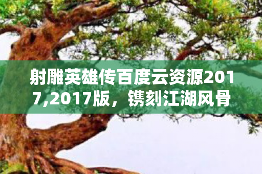 射雕英雄传百度云资源2017,2017版，镌刻江湖风骨的诚意改编之作