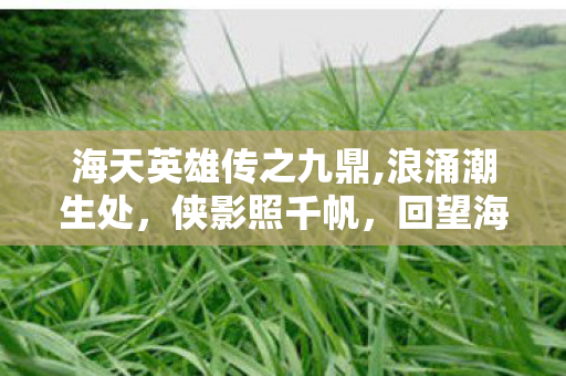 海天英雄传之九鼎,浪涌潮生处,侠影照千帆,回望海天英雄传里的滨海江湖旧梦 海天英雄传之九鼎,浪涌潮生处,侠影照千帆,回望海天英雄传里的滨海江湖旧梦