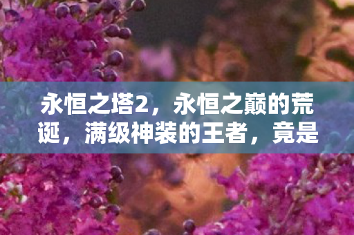 永恒之塔2,永恒之巅的荒诞,满级神装的王者,竟是现实废墟的拾荒者 永恒之塔2,永恒之巅的荒诞,满级神装的王者,竟是现实废墟的拾荒者