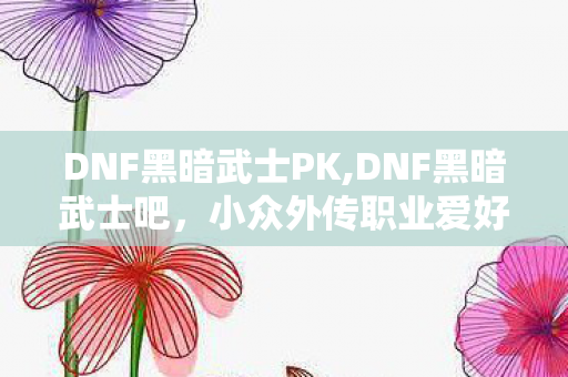DNF黑暗武士PK,DNF黑暗武士吧，小众外传职业爱好者的专属冒险乐园