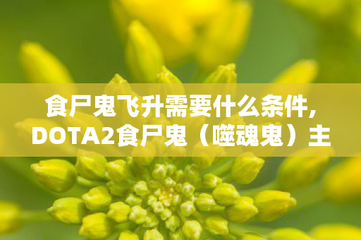 食尸鬼飞升需要什么条件,DOTA2食尸鬼（噬魂鬼）主流出装选择详解