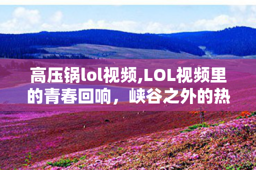 高压锅lol视频,LOL视频里的青春回响，峡谷之外的热血与共鸣
