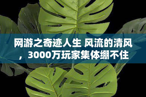 网游之奇迹人生 风流的清风,3000万玩家集体绷不住!全服第一竟用外挂?网吧实录炸出惊天反转 网游之奇迹人生 风流的清风,3000万玩家集体绷不住!全服第一竟用外挂?网吧实录炸出惊天反转