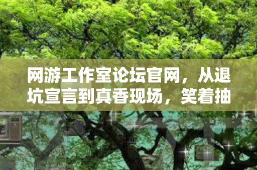 网游工作室论坛官网,从退坑宣言到真香现场,笑着抽自己嘴巴,真相落差让人笑着笑着哭了 网游工作室论坛官网,从退坑宣言到真香现场,笑着抽自己嘴巴,真相落差让人笑着笑着哭了