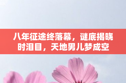 八年征途终落幕，谜底揭晓时泪目，天地男儿梦成空