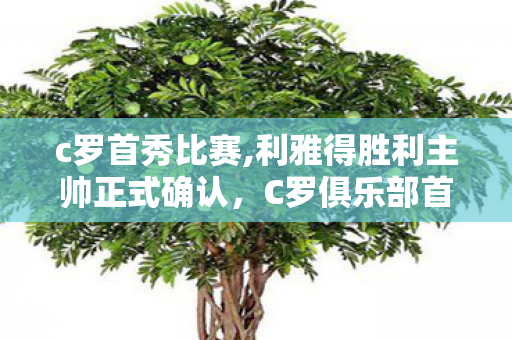 c罗首秀比赛,利雅得胜利主帅正式确认，C罗俱乐部首秀将对阵巴黎 传奇新篇即将开启