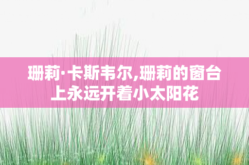 珊莉·卡斯韦尔,珊莉的窗台上永远开着小太阳花