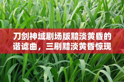刀剑神域剧场版黯淡黄昏的谐谑曲,三刷黯淡黄昏惊现17处蹊跷!后背发凉,我竟被游戏玩了十年? 刀剑神域剧场版黯淡黄昏的谐谑曲,三刷黯淡黄昏惊现17处蹊跷!后背发凉,我竟被游戏玩了十年?