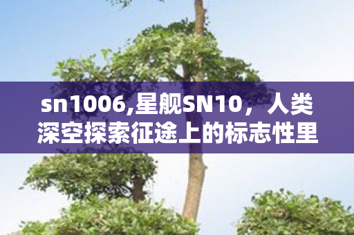 sn1006,星舰SN10,人类深空探索征途上的标志性里程碑 sn1006,星舰SN10,人类深空探索征途上的标志性里程碑