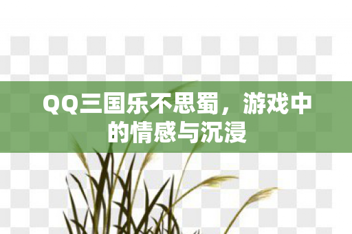 游戏中的情感与沉浸图片
